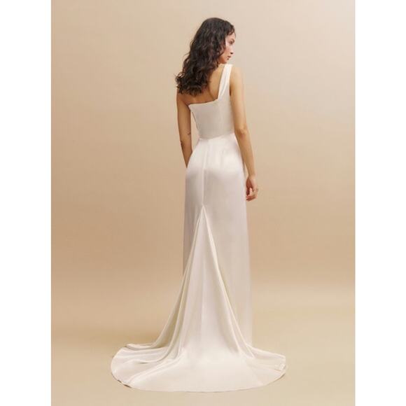 Reformation Eisa Silk Dress Ivory size 4 NWT - Picture 4 of 15
